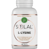 A white bottle of SOLAL THYROPLEX 90 with a white and copper label, supporting bone, joint, and muscle health—ideal as a thyroid supplement. Contains 90 tablets.