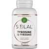 A white bottle of SOLAL THYROPLEX 90 supplements, labelled for muscle protein synthesis, thyroid support, and Bone, Joint & Muscle health; contains 90 capsules.