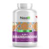 A bottle of Noolit 4-in-1 Brainshroom (30 capsules), adorned with colourful psychedelic patterns, contains Cordyceps, Turkey Tail, Reishi, and Lion’s Mane.