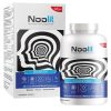 A bottle and box of Noolit Cognition Capsules, a mostly white nootropics supplement with blue and black accents, labelled "Cognition" and featuring abstract head profiles plus icons for memory, focus, mood, energy, and concentration.