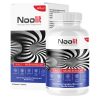 A white bottle and box of Noolit N.A.L.T 30 Capsules, with black-and-white swirling patterns, contains capsules in red, blue, and white labels that highlight benefits for cognition, memory, energy, and mental focus.