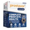 A box of Prostavor 60 Capsules, labelled Complete Prostate Health with icons for prostate health, involuntary urination, frequent urination, and weak flow. Each box contains 60 capsules.
